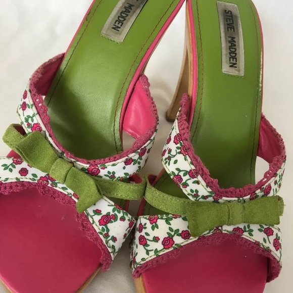 SOLD Steve Madden Luck II Floral Platform Sandals - Picture 8 of 8